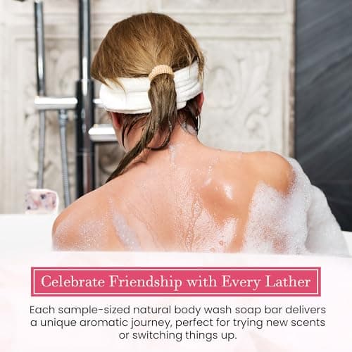 FinchBerry Thank You for Being a Friend Gift Set – Best Friends & Friendship Gifts for Women & Men – Includes 4 Handmade Natural Bar Soaps (4.5 oz Each)