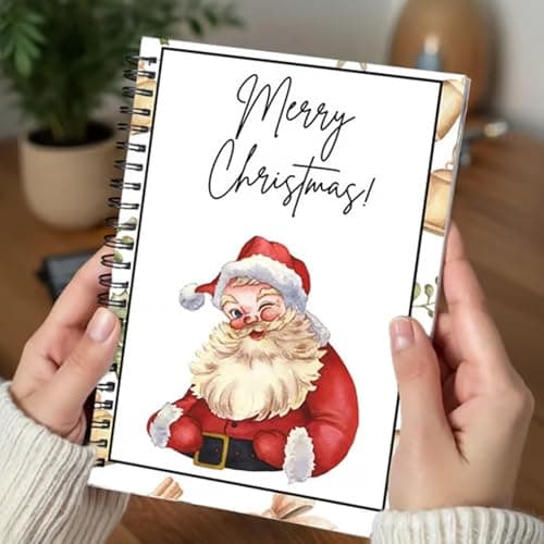 Christmas Gift Card Book - Surprises On Every Page, DIY Spiral-Bound Merry Christmas College Survival Gift Card Book Holder, Greeting Cards Holder for College Student Graduation Gifts (# A)