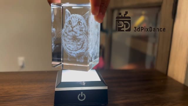 3D Crystal Photo, Christmas Personalized Gift,Customized Gifts for Wife, Women, Him, Her, Dad and Mom. Custom Picture Gifts for Christmas, Father's Day, Birthday, Wedding, Anniversary, Memorial, Picture Gift for Pet Lovers.