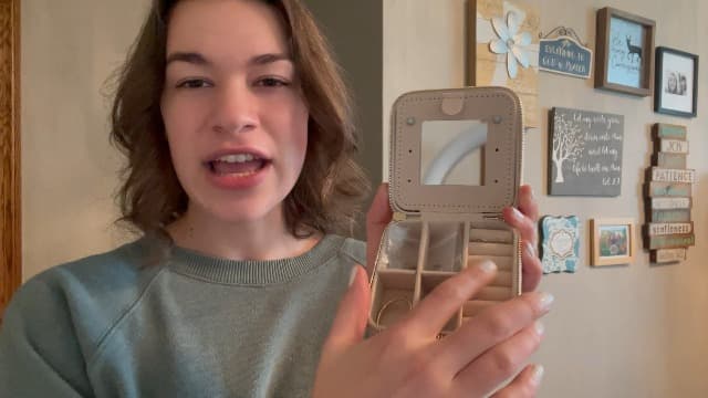 Parima Gifts for Girls - Gifts for Kids, Girl Gift Idea, 6 7 8 9 10 11 12 13 14 15 16 Year Old Girl Birthday Gifts, Teen Girl Gifts Trendy Stuff Travel Jewelry Case Box - Letter A, Pink