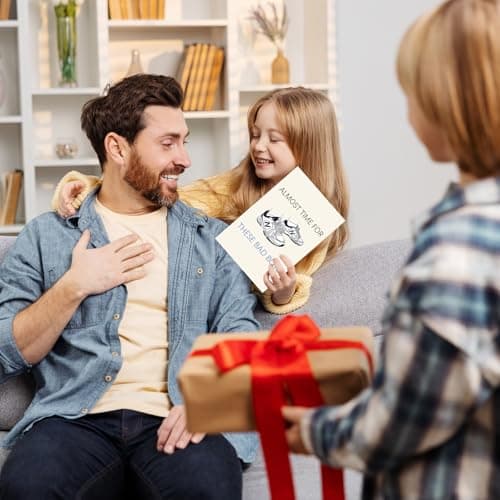 Funny Father's Day Card for Husband, New Dad Gifts from Wife, First Time Dad Gifts Hilarious Shoes