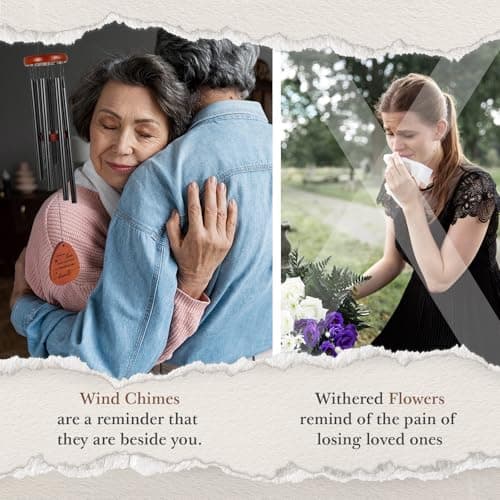 SteadStyle Memorial Gifts for Loss of Loved One, Memorial Wind Chimes, in Memory of Loved One, Bereavement Gifts, Sympathy Gift for Loss, Home Decor Outdoor Garden Patio