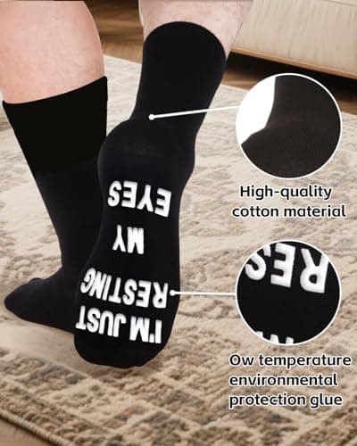 Vitery Stocking Stuffers for Men Teens Adults, White Elephant Gifts for Adults Funny Socks Christmas Essentials