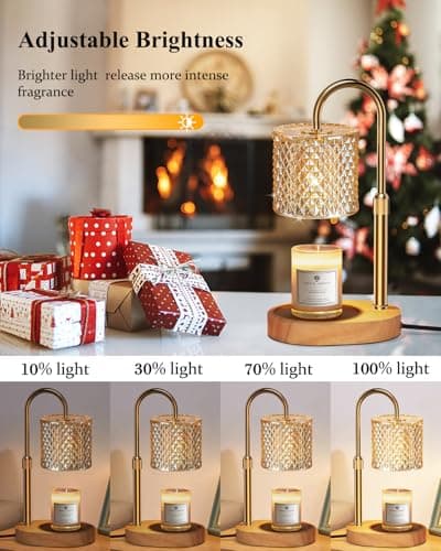 Candle Warmer Lamp with Timer Dimmer Adjustable Height for New Home Decor, Birthday Gifts for Women,Candle Warmer for Women Mom Christmas Mother's Day Gfit