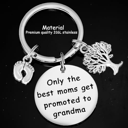 Kivosliviz New Grandma Gift Keychain Grandmother Announcement Gift First Time Grandma Gifts Key Chain