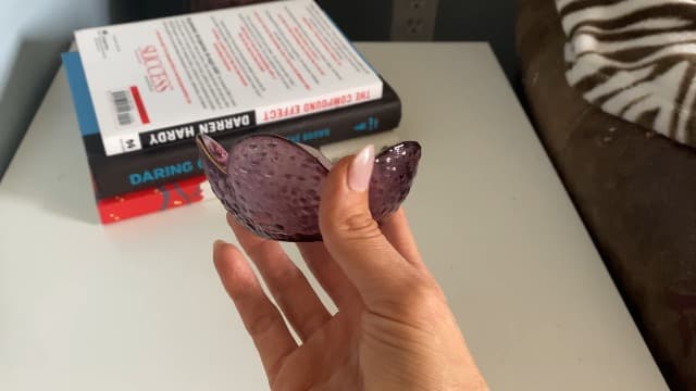 Purple Flower Jewelry Dish Glass Ring Dish Jewelry Tray Cute Vanity Organiser Room Decor Aesthetic Nightstand Bathroom Decor Trinket Dish Ring Holder Valentine's Friendship Birthday Gifts for Women