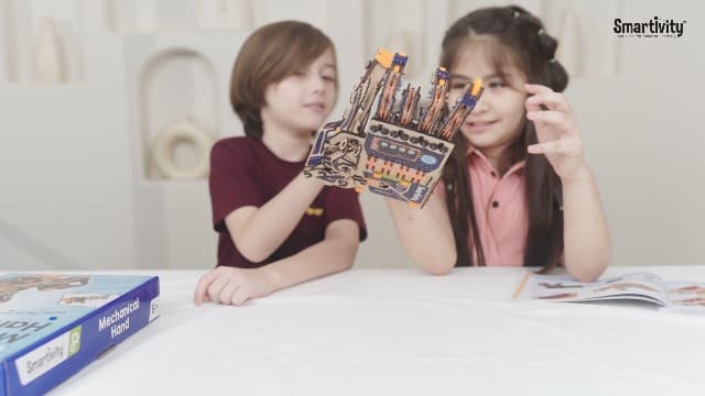 Smartivity DIY Robotic Mechanical Hand STEM Toy for Kids 8-9-10-11-12-13-14 Years Old | 2024 Parents Choice Award Winner I Birthday Gift for Boys & Girls | Engineering Kit for 8-14 Years Old