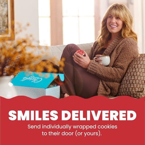 Cheryl's Cookies® Bow Gift Box with 24 Buttercream-Frosted Holiday Sugar Cookies, Individually Wrapped, Gourmet, & Fresh Delivery – Christmas Cookies, Holiday Dessert, Cookie Gift for Friends, Family, & Loved Ones