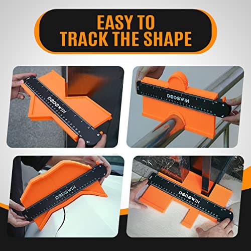 dodowin Contour Gauge Tool,Fathers Day Gifts for Men Birthday Dad Husband Him, Super Gauge Shape Outline Tool for Woodworking, Flooring Measure Tools,Anniversary/Boyfriend Gift