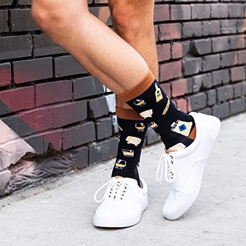 Lavley Food Socks - Hilarious gift for food lovers and snack fans - Great gag gift or stocking stuffer for holidays