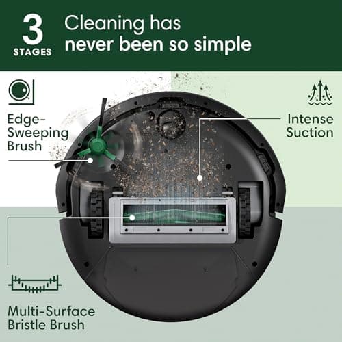 iRobot Roomba 105 Vac Robot Vacuum with AutoEmpty Dock - Self-Empties for 75 Days, Easy to use, Intense Power-Lifting Suction, LiDAR Navigation, Multi-Surface Cleaning, Cleans in Neat Rows