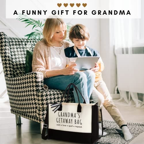 Grandma Gifts - Gifts for Grandma from Grandchildren - Canvas Tote Bag