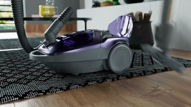 Kenmore 600 Series Pet Friendly Lightweight Bagged Canister Vacuum with Pet PowerMate, Pop-N-Go Brush, 2 Motors, HEPA Filter, Aluminum Telescoping Wand, Retractable Cord and 4 Cleaning Tools, Purple