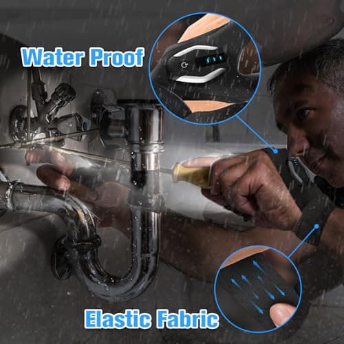 Stocking Stuffers Gifts for Men LED Flashlight Gloves, Mens Gifts for Christmas Anniversary Birthday Gifts for Men Dad Husband Him Husband, Camping Essentials Cool Gadgets Tools for Fishing Repairing