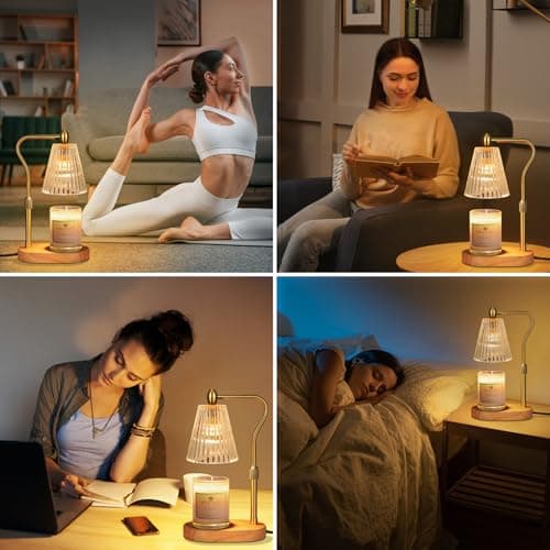 Candle Warmer Lamp with Timer and Dimmer Adjustable Height for Home Room Decor, Brithday Gifts for Women, Candle Warmer for Scented Jar Candles Mother's Day Gifts