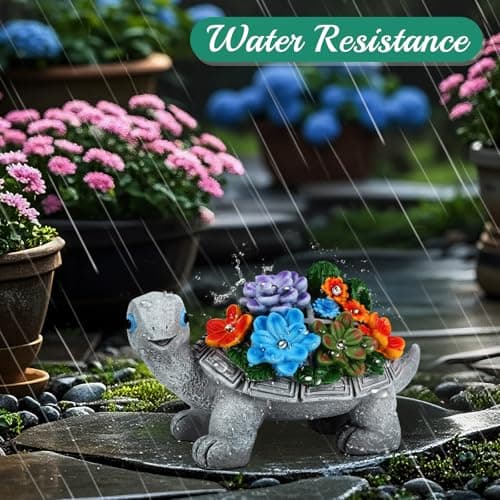 Linkax Birthday Gifts for Women Mom Grandma, Turtle Statue Solar Lights Outdoor Garden Decor for Outside Yard Patio Porch Fall Home, Gardening House Warming Gifts New Home, Grandparents Day Presents