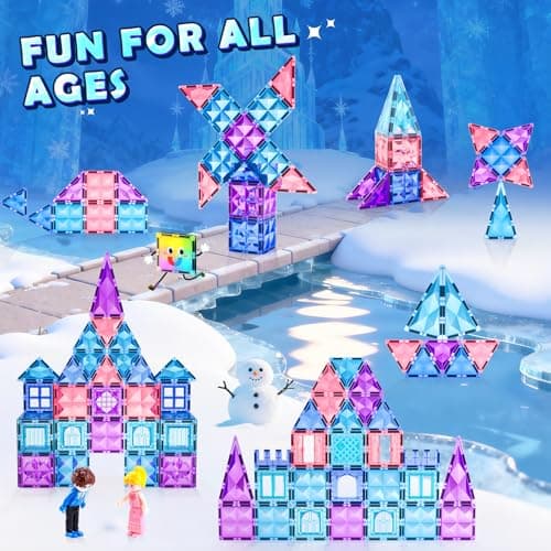 Soyee Diamond Magnetic Building Blocks - Princess Toys for 3-8 Year Old Girls & Boys - 3 4 5 6 Year Old Girl Birthday Xmas Present