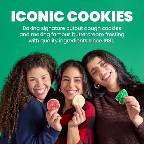 Cheryl's Cookies® Bow Gift Box with 24 Buttercream-Frosted Holiday Sugar Cookies, Individually Wrapped, Gourmet, & Fresh Delivery – Christmas Cookies, Holiday Dessert, Cookie Gift for Friends, Family, & Loved Ones