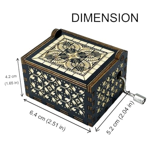 ukebobo Bestie Music Box Gift, You are My Sunshine Hand Crank Wooden Musical Boxes, Badass Bestie Gifts, Christmas Birthday Graduation Friendship Presents for Bestie Friends Female BFF-567