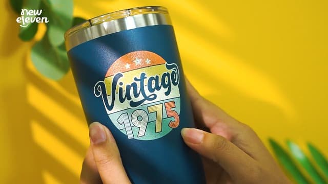 NewEleven 50th Birthday Gifts For Men Women - 1975 50th Birthday Decorations For Him Her - Present For Men Women Turning 50 Year Old Gifts For Mom, Dad, Wife, Husband - 20 Oz Tumbler