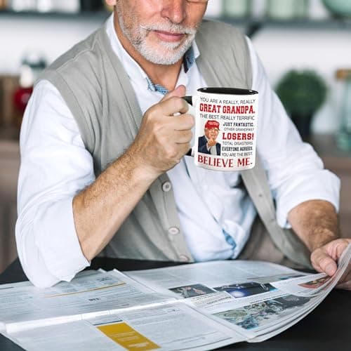 Grandpa Gifts - Grandpa Christmas Gift - Best Grandfather Ever Gifts From Grandchildren - Funny Gift For Grandfather - Father's Day Birthday Christmas Idea - Grandpas Ceramic Mug11 Oz