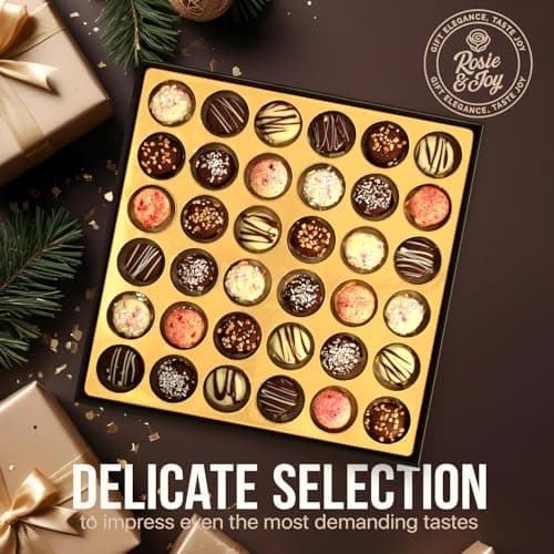 Christmas Cookie Gift Basket - 36 Gourmet Christmas Cookies | Holiday Cookies, Christmas Gift Ideas for Coworkers, Family, and friends - Made in USA