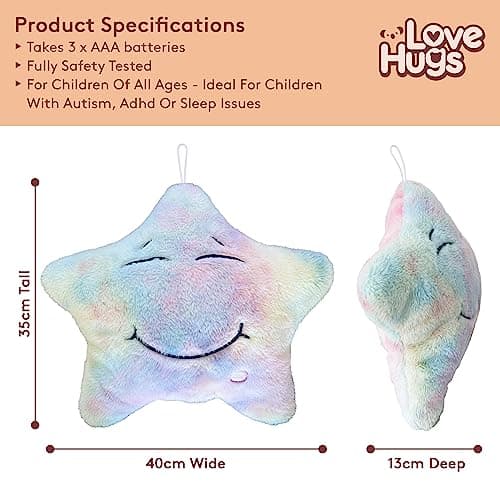 Musical Star Plush Sensory Light Up Newborn Autism Toys - Twinkle Twinkle Little Star Sensory Toys for Autistic Children