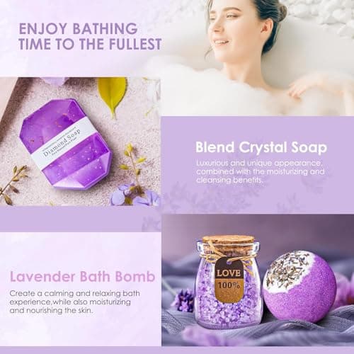 Christmas Gifts for Women, Unique Birthday, Valentines, Galentines, Mothers Day Gift for Women, Mom Her, Wife, Teacher, Best Friend, Girlfriend, Sister, Coworker (Lavender)