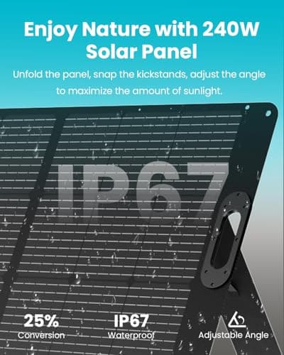 OUPES Mega 1 Portable Power Station 2000W (4500W Peak), 1024Wh LiFePO4 Battery Generator with 1400W AC Charging & 800W Solar Charging, Expandable to 5120Wh, for Home, Power Outages, Camping & RVs