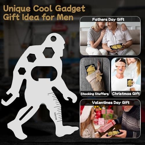 Stocking Stuffers for Mens Gifts EDC Multitool - Fun Christmas Secret Santa Gifts for Adult, Unique Holiday Birthday Anniversary Fathers Valentines Gift Ideas Gadgets, Cool White Elephant Gift for Him