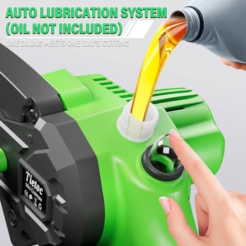Tietoc Mini Chainsaw 6-Inch with 2 Batteries, Electric Saw, Stocking Stuffers Christmas Birthday Gifts Present for Men Dad Husband Gardener Adults, Cool Gadgets 2025