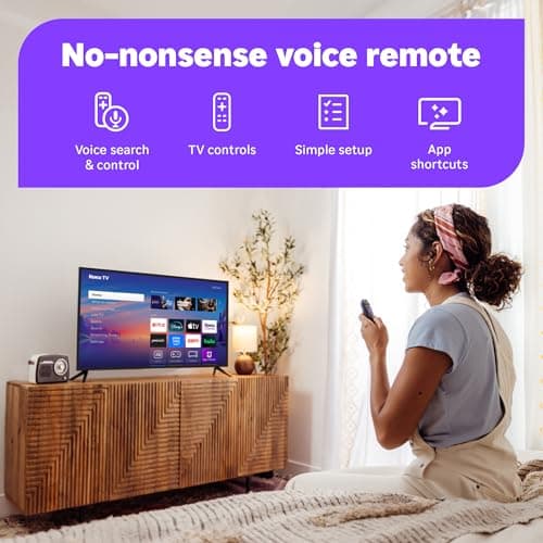 Roku Smart TV 2025 – 32-Inch Select Series, 720p HD TV – RokuTV with Voice Remote – Flat Screen LED Television with Wi-Fi for Streaming Live Local News, Sports, Family Entertainment - Amazon Exclusive