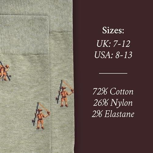 The Frustrated Fisherman - Funny Fishing Socks - Funny Fishing Gift for Men - 1 Pair, Size 8 to 13 - Fun Fisherman Socks