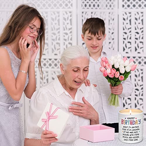 Unique Birthday Gifts for Women Friendship - Gifts for Best Friend Woman, Happy Birthday Candles for Bestie - BFF Gift for Women, Happy Birthday Gift for Friend Scented Candles