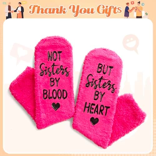 HAPPYPOP Bestie Gifts for Women - BFF Gifts, Best Friends Socks for Sisters Friends