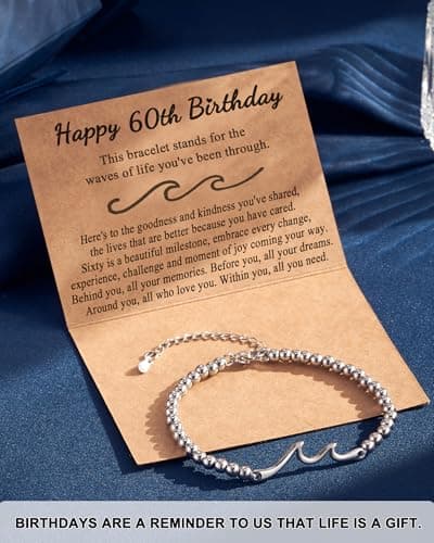 Tarsus Birthday Gifts for Women, Through The Waves of Life, Birthday Bracelet for Women Friend Sister Daughter Mom Grandma...