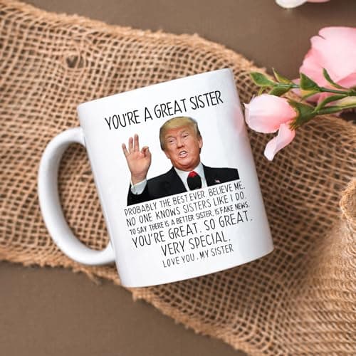 Aurahouse You're A Great Sister Mug, Funny Sister Gifts from Sister Brother, Sister Birthday Gifts, Christmas Gifts, Mothers Day Gifts for Sister-in-law, Soul Sister 11 Oz Cup