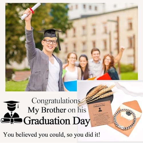 Dad Son Grandson Uncle Nephew Brother Husband Boyfriend Gifts for Men Boys, Cuban Chain Link Bracelet Gifts Graduation Back to School Birthday Christmas Anniversary Valentines Day Gifts for Him Men Teen Boys