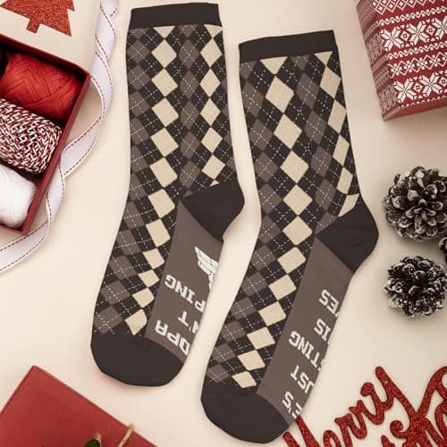 FOURSTUFF Socks for Women, Men - Socks for Grandma, Sister, Wife - Christmas Gifts for Women, Men