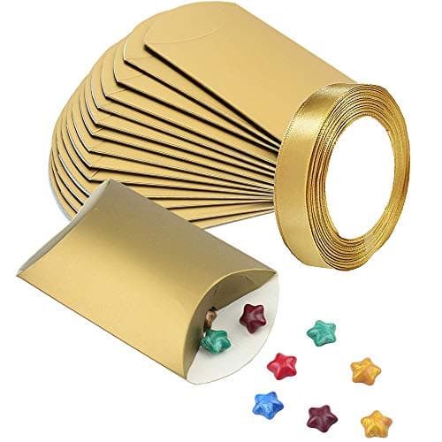 50 Sets Vintage Key Bottle Openers, Wedding Favor Souvenir Gift for Guests with Escort Card Thank You Tag Pillow Box and Satin Ribbon (Gold)