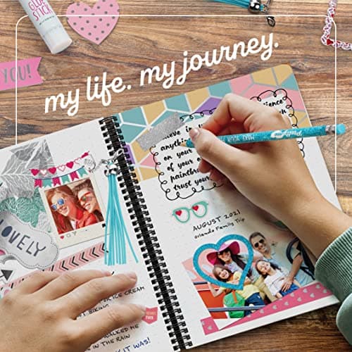 Pretty Me DIY Journal Kit for Girls - Gift for 8-14 Year Old Girl - Cool Birthday Gifts Ideas for Teens - Fun, Cute Art & Crafts Kits for Tween Teenage Kids- Scrapbook & Diary Supplies Toy Set
