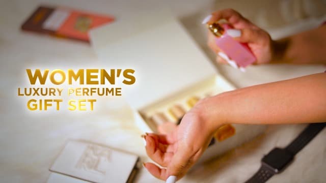 BellaVita Luxury Women's Perfume Gift Set (4x20ml) | Notes of Floral, Sweet, Spicey Red Fruit, Vanilla & Musk | DATE, SENORITA, GLAM & ROSE | French Parfum Collection Gift Set