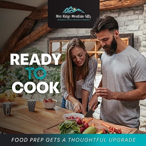 Blue Ridge Mountain Gifts Personalized Wood Cutting Board Laser Engraved Anniversary or Wedding Gift Custom Charcuterie Board Personalized Christmas Gift