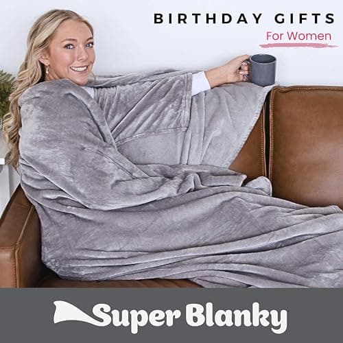 Wearable Blankets for Women, Adult Wearable Blanket Men, Girlfriend Gifts for Women Dorm Room Essentials for Her