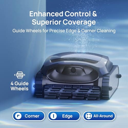 (2025 Upgrade) Beatbot AquaSense 2 Cordless Robotic Pool Vacuum Cleaner, Smart Surface Parking, Double-Pass Waterline Scrubbing, Cleans Floor, Walls and Waterline, Light Blue