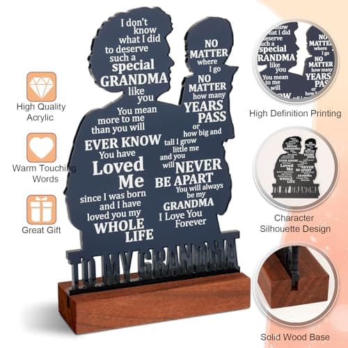 Christmas Gifts for Grandma, Valentines Day Gift for Grandma, Grandma Gifts from Grandson, Birthday Gifts for Grandma from Grandson, Mother's Day Gifts for Grandma, Best Grandma Gifts