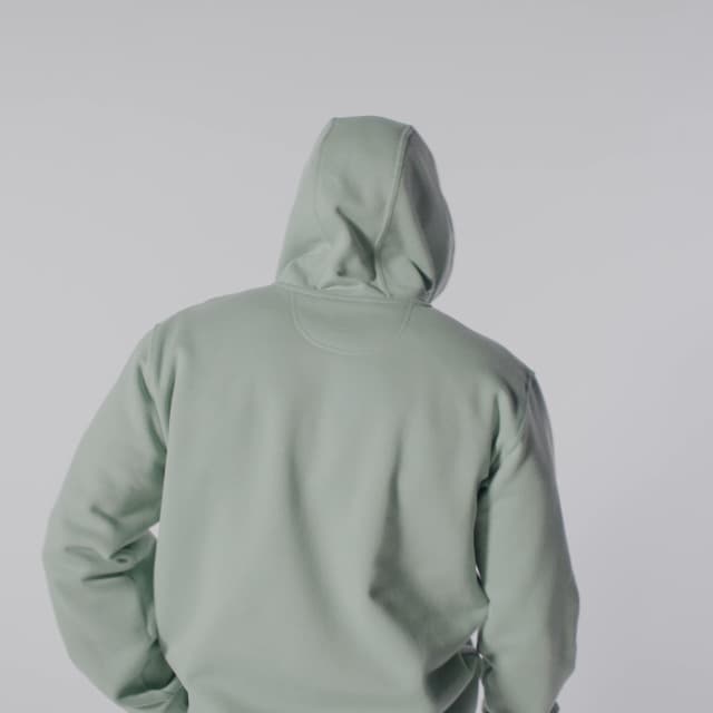 Carhartt Men's Midweight Signature Sleeve Logo Hooded Sweatshirt