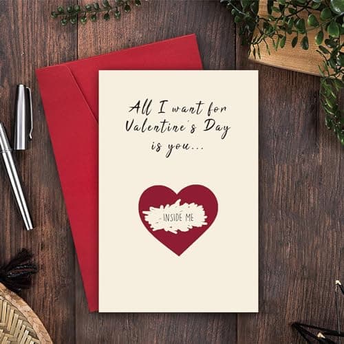 Scratch Valentines Day Card, Funny Vday Scratch Off Card, Unique Valentines Card for Husband Boyfriend