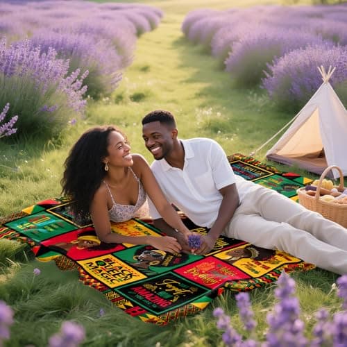 African American Birthday Gifts for Women, Birthday Black Lady Women Girl Positive Blanket 60"X50", Encouragement Inspirational Birthday Gifts, Afro Gifts Idea for Best Friend Healing Birthday Gifts