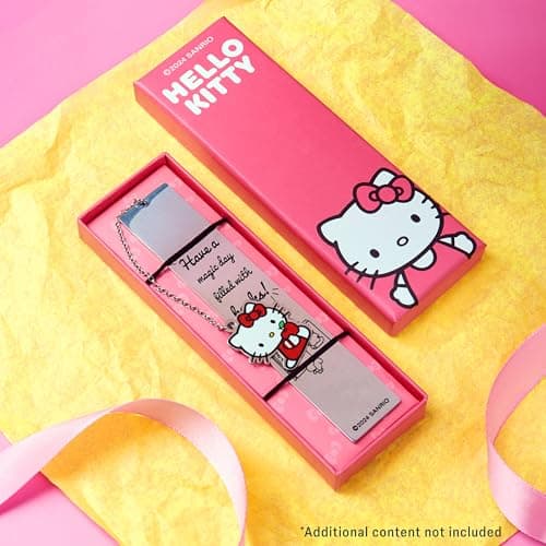 Hello Kitty Metal Bookmark with Hanging Charm Page Marker for Girls Teens Readers Book Accessories for Office Supplies and Book Lovers Gifts for Women